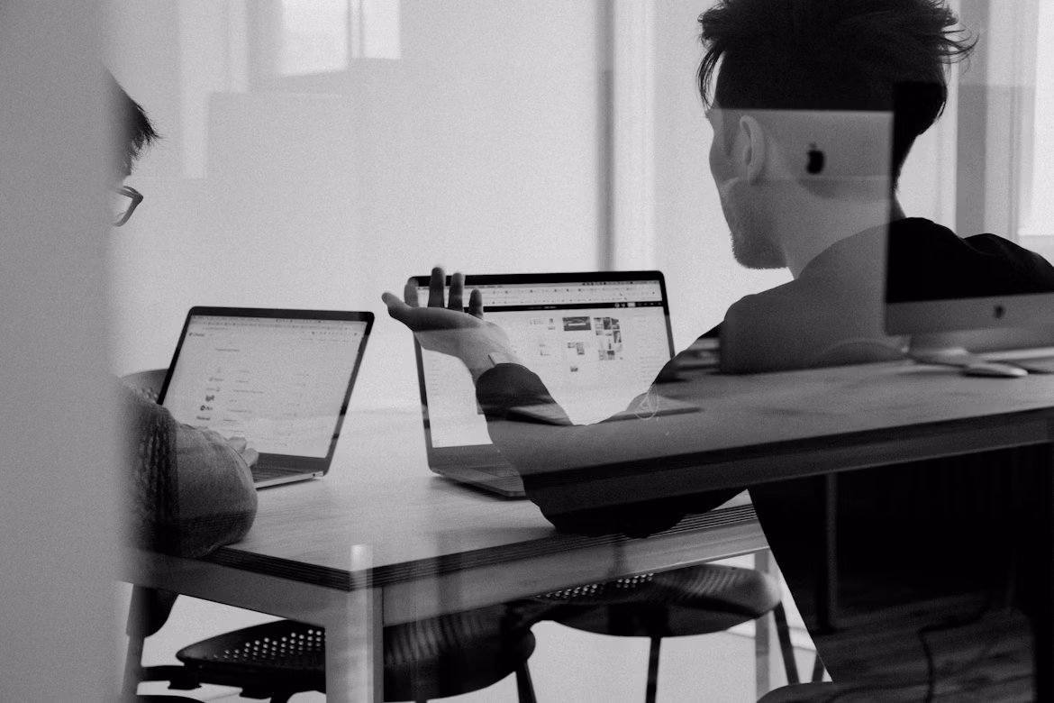 Business documents and calculator